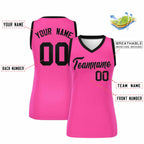 Custom Pink Black Women Basketball Jersey Sequined Dress
