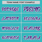 Custom Purple Aqua Color Block Fashion Tops Mesh Basketball Jersey For Women