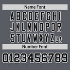 Custom Dark Gray Black-White Thick Slash Fashion Tops Mesh Basketball Jersey For Women