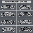 Custom Dark Gray Black-White Thick Slash Fashion Tops Mesh Basketball Jersey For Women