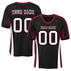 Custom Black Color Block Mesh Authentic Football Jersey