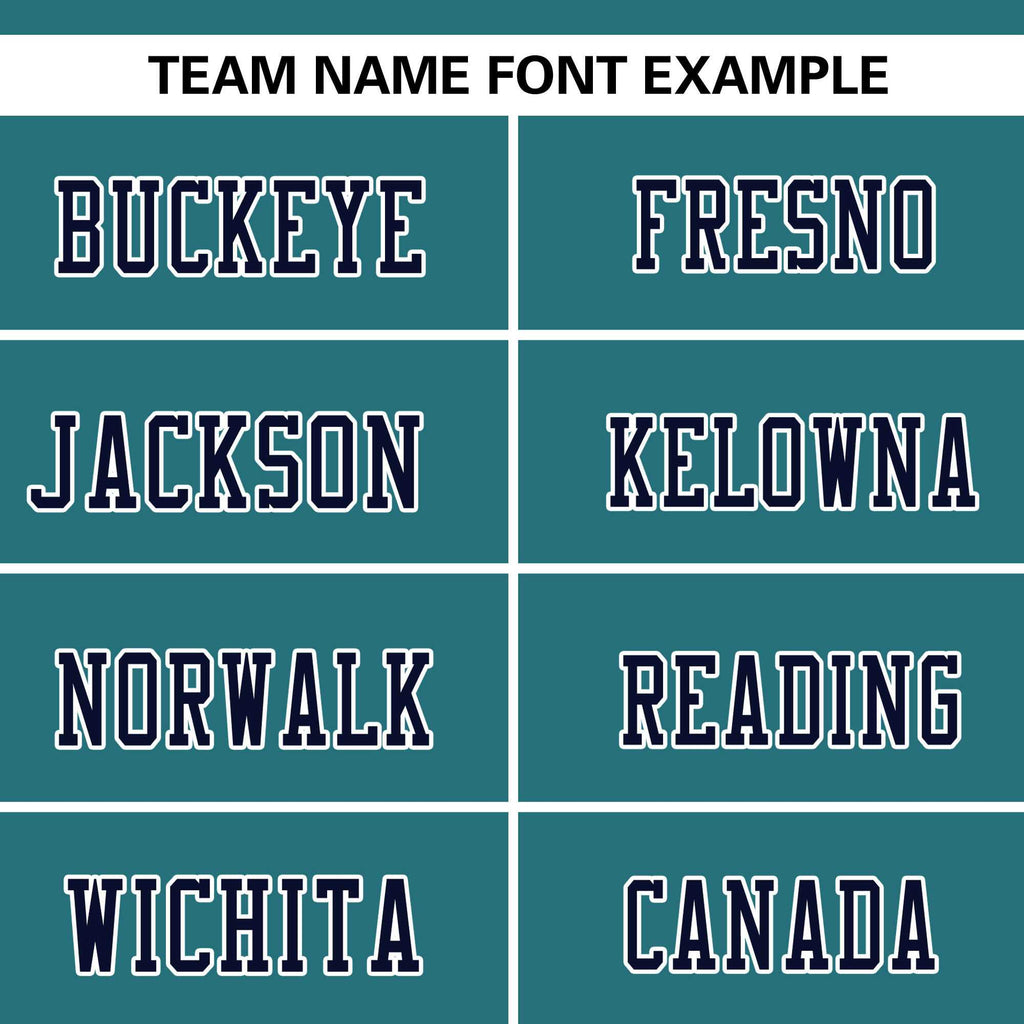 Custom Aqua-Navy Raglan Sleeves Fashion Authentic Football Jersey