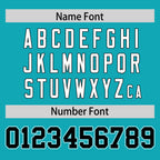 Custom Aqua Personalized Classic Authentic Football Jersey