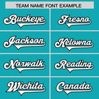 Custom Aqua Personalized Classic Authentic Football Jersey