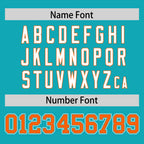 Custom Aqua Personalized Classic Authentic Football Jersey