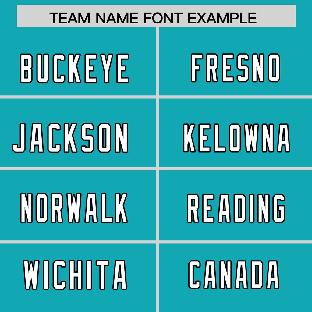 Custom Aqua Personalized Classic Authentic Football Jersey