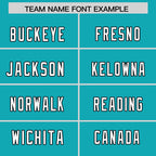 Custom Aqua Personalized Classic Authentic Football Jersey
