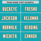 Custom Aqua Personalized Classic Authentic Football Jersey