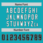 Custom Aqua Personalized Classic Authentic Football Jersey