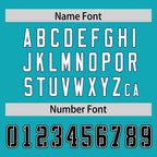 Custom Aqua Personalized Classic Authentic Football Jersey