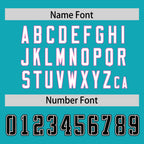 Custom Aqua Personalized Classic Authentic Football Jersey