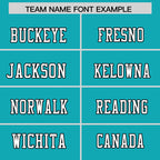 Custom Aqua Personalized Classic Authentic Football Jersey