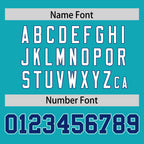 Custom Aqua Personalized Classic Authentic Football Jersey
