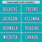Custom Aqua Personalized Classic Authentic Football Jersey