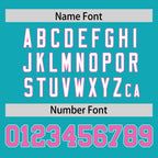 Custom Aqua Personalized Classic Authentic Football Jersey