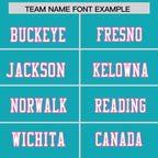 Custom Aqua Personalized Classic Authentic Football Jersey