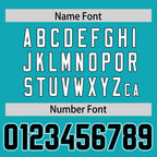 Custom Aqua Personalized Classic Authentic Football Jersey