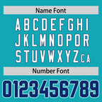 Custom Aqua Personalized Classic Authentic Football Jersey