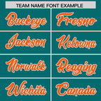 Custom Aqua Gold Sides Gradient Fashion Personalized Team Football Jersey