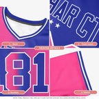 Custom Aqua Gold Sides Gradient Fashion Personalized Team Football Jersey