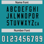 Custom Aqua Classic Style American Football Jerseys