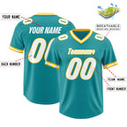 Custom Aqua Classic Style American Football Jerseys