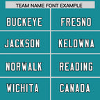 Custom Aqua Classic Style American Football Jerseys