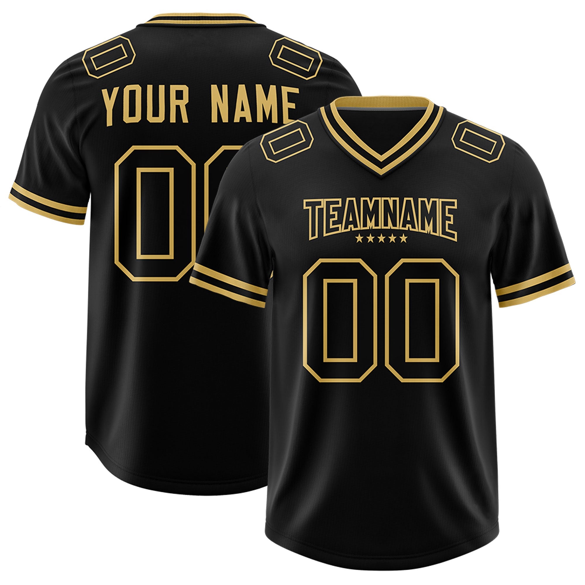 Custom Black Classic Style American Football Jerseys