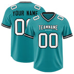 Custom Aqua Classic Style American Football Jerseys