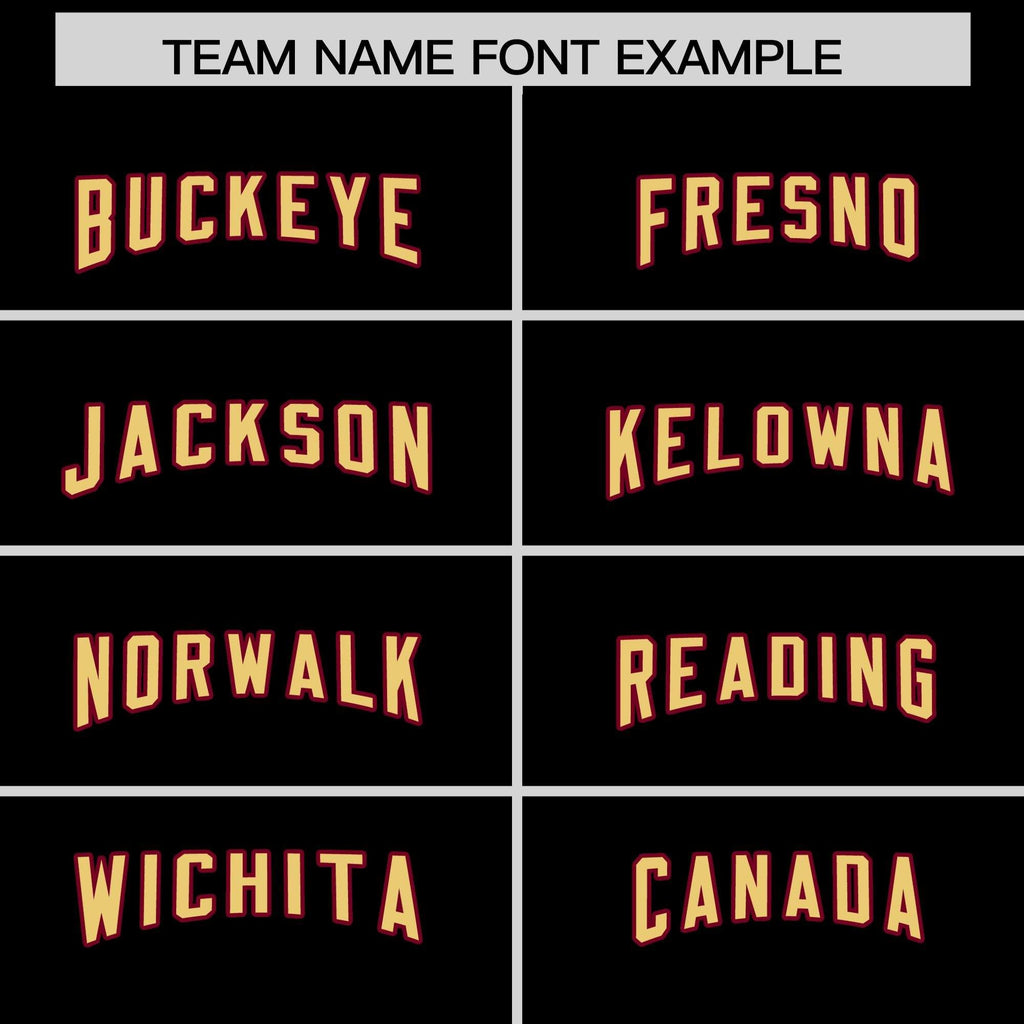 Custom Black Cardinal Personalized Star Pattern Raglan Sleeves Authentic Football Jersey
