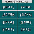 Custom Aqua Gray Personalized Star Pattern Raglan Sleeves Authentic Football Jersey