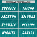 Custom Aqua Aqua Gradient Fashion Outdoor Authentic Football Jersey