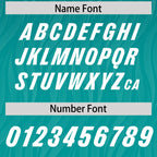 Custom Aqua Aqua Gradient Fashion Outdoor Authentic Football Jersey