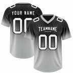 Custom Black Gray Gradient Fashion Outdoor Authentic Football Jersey