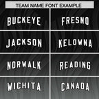 Custom Black Gray Gradient Fashion Outdoor Authentic Football Jersey