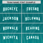 Custom Aqua Aqua Gradient Fashion Outdoor Authentic Football Jersey
