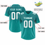 Custom Aqua Aqua Gradient Fashion Outdoor Authentic Football Jersey