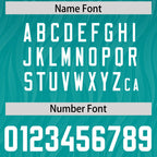Custom Aqua Aqua Gradient Fashion Outdoor Authentic Football Jersey