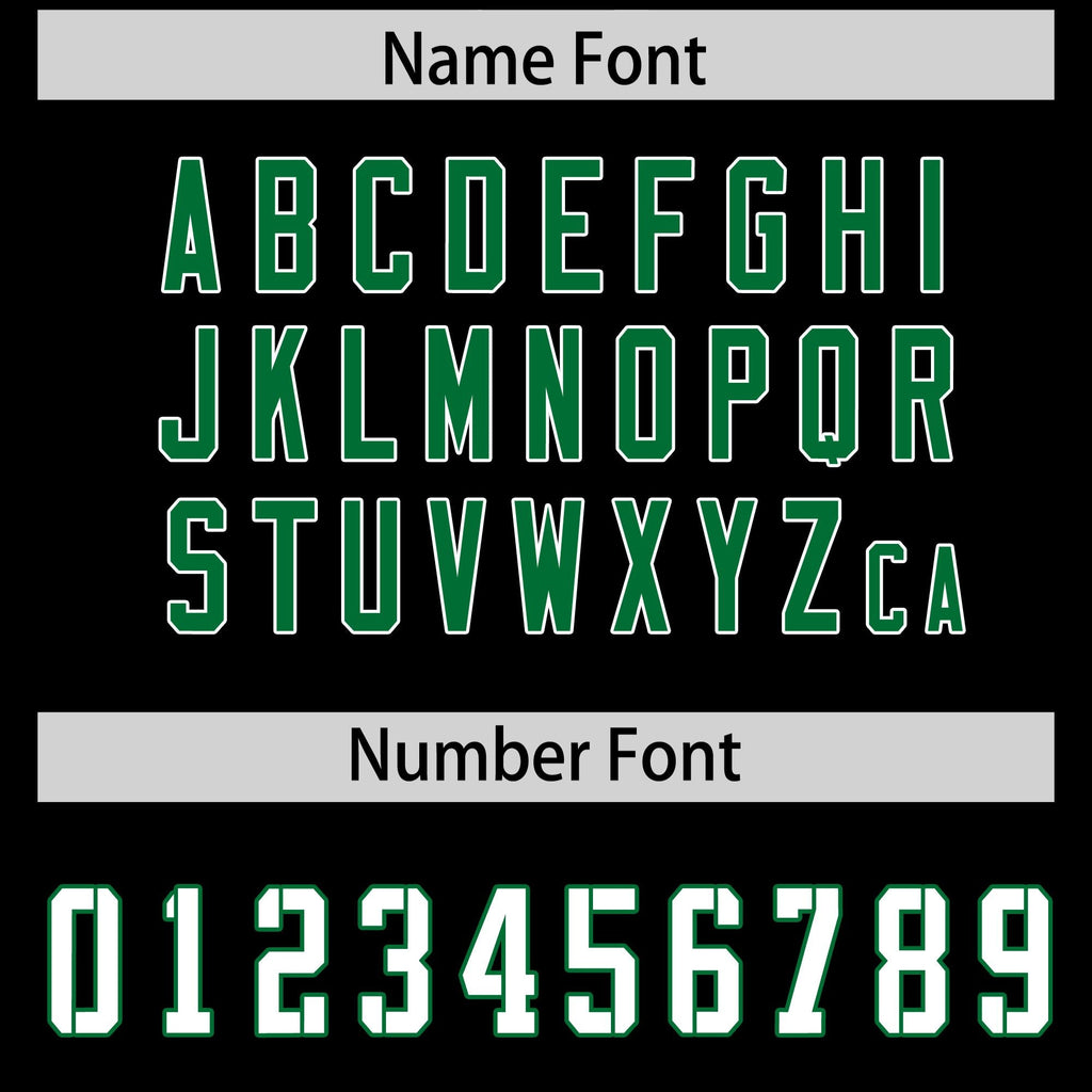 Custom Black Kelly Green Side Stripe Pattern Authentic Football Jersey