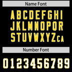 Custom Black Gold Side Stripe Pattern Authentic Football Jersey