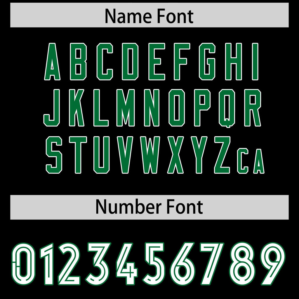 Custom Black Kelly Green Side Stripe Pattern Authentic Football Jersey