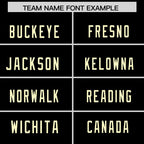 Custom Black Cream Side Stripe Pattern Authentic Football Jersey