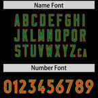 Custom Black Kelly Green Side Stripe Pattern Authentic Football Jersey