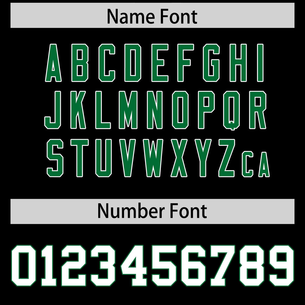 Custom Black Kelly Green Side Stripe Pattern Authentic Football Jersey