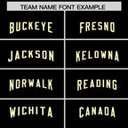 Custom Black Cream Side Stripe Pattern Authentic Football Jersey