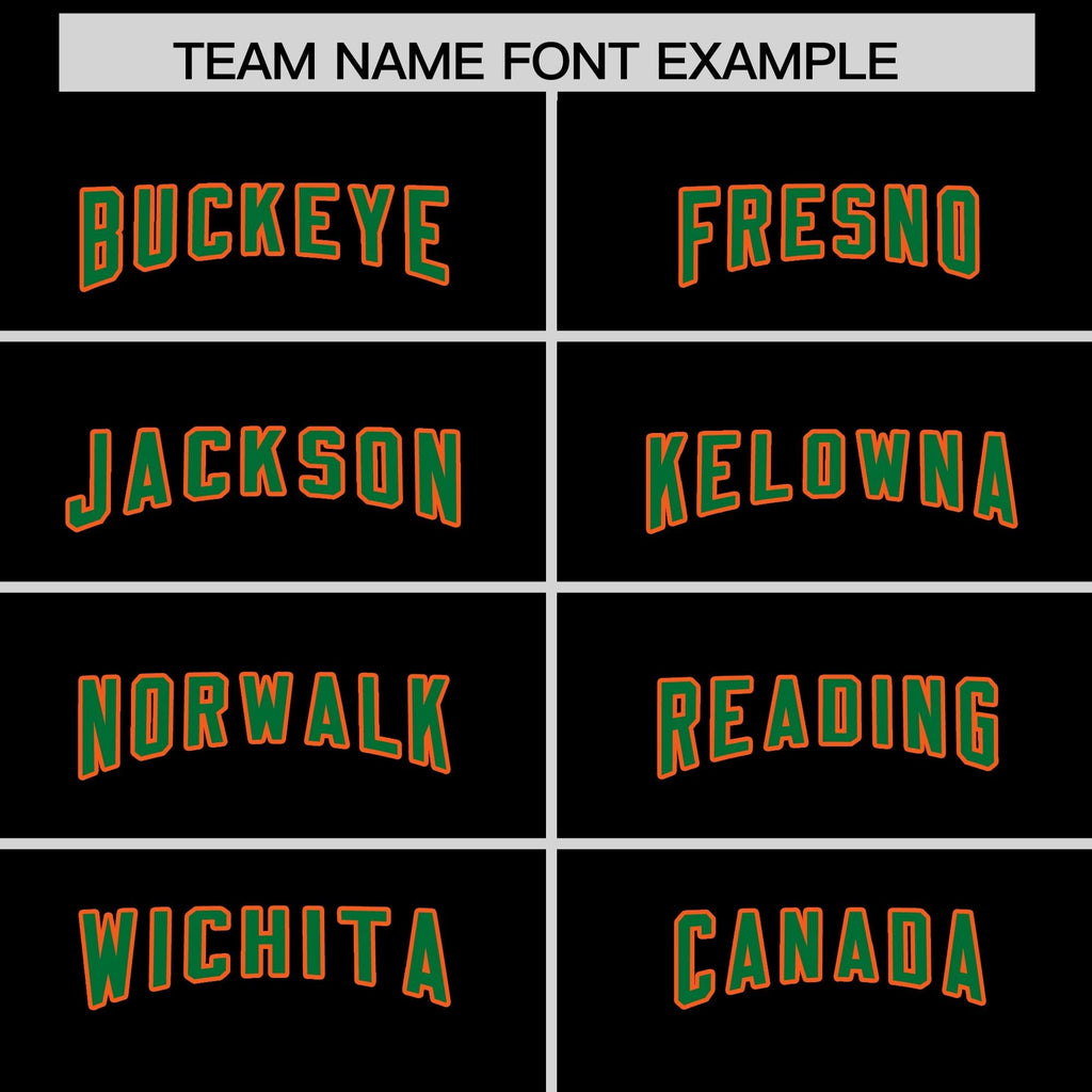 Custom Black Kelly Green Side Stripe Pattern Authentic Football Jersey