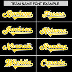 Custom Black Gold Side Stripe Pattern Authentic Football Jersey