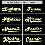 Custom Black Cream Side Stripe Pattern Authentic Football Jersey