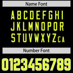 Custom Black Fluorescent Green Personalized Neckline Square Classic Authentic Football Jersey