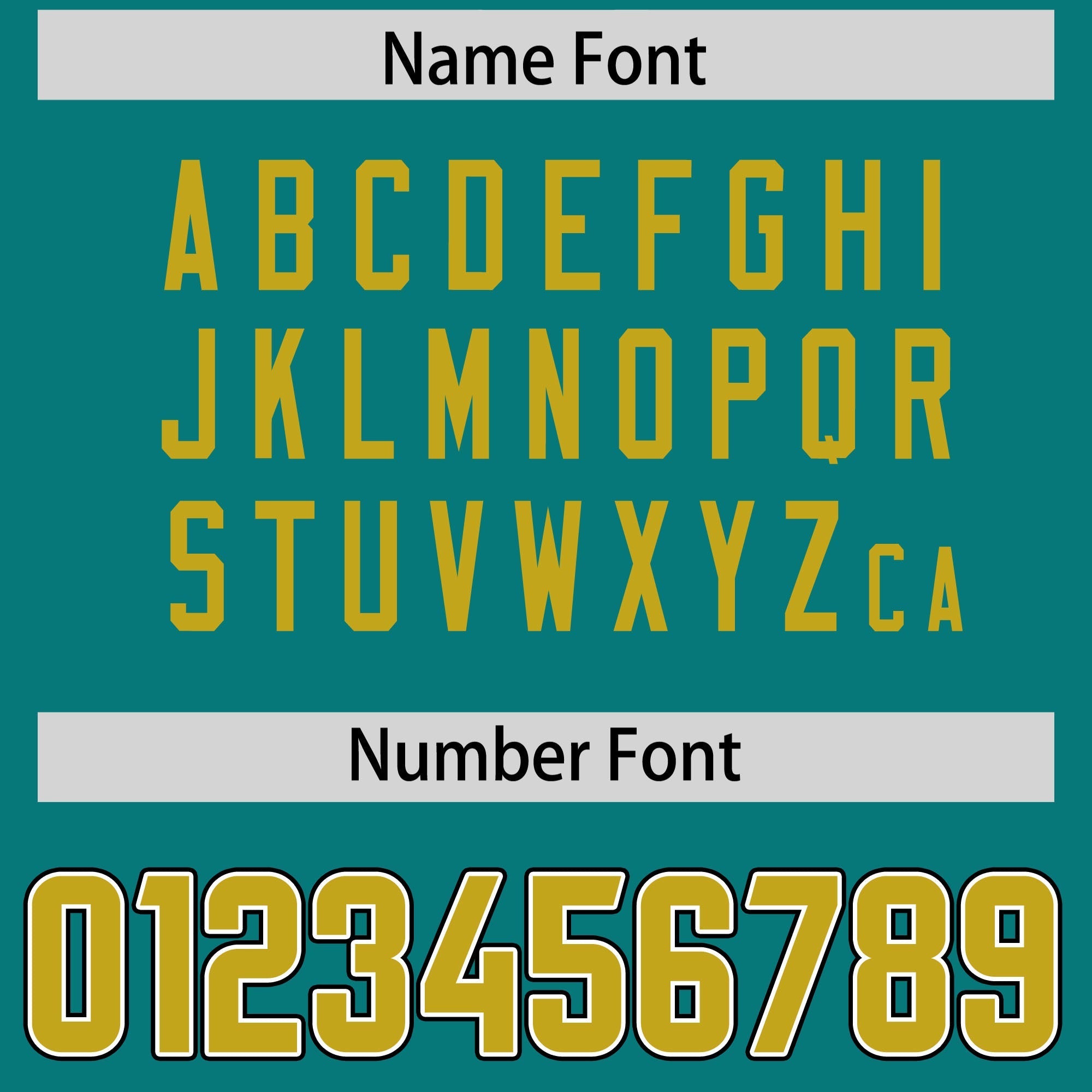Custom Aqua Old Gold Personalized Neckline Square Classic Authentic Football Jersey